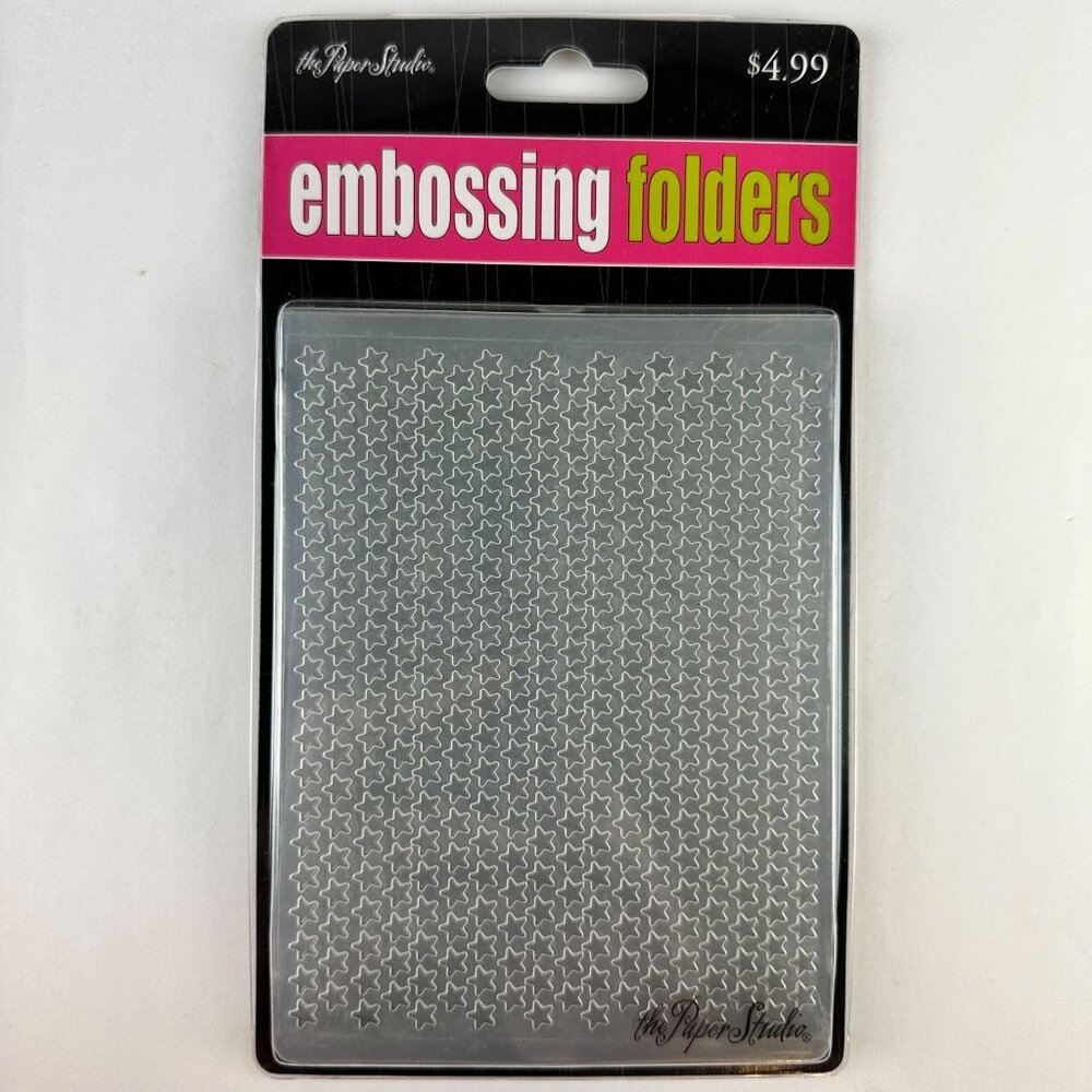 The Paper Studio Embossing Folders Stars Pattern